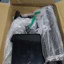 Projector and Laptop Stand Tripod, 2 Shelves Mobile Laptop Tripod Stand, Max 47" Height Adjustable Laptop Cart on Wheels, Projector Floor Stand with Ventilated Tray for Podium, Meeting, Couch (Black)