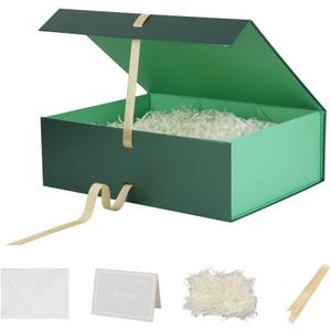 Green Extra Large Gift Box 16.5x13x5.3 In Extra Large Gift Boxes with Lids, 1 Count