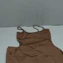 PUMIEY Women's Soft Lounge Long Slip Dress Sexy Sleeveless Backless Bodycon Maxi Dresses for Women Hazelnut, Small size