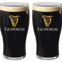 LORD'S ROCKS Guinness Official 20oz Pint Glasses – Set of 2, Branded Tulip Shape Beer Glassware – Classic Irish Pub Style