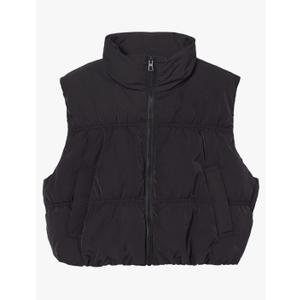 Kissonic Womens Cropped Puffer Vest with Pockets - Cropped Sleeveless Jacket Lightweight Bubble Coat Winter Fall Clothes Size XXL