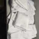 Fitable White Tablecloths for Rectangle Tables, 6 Pack -  Reusable and Washable Table Clothes for Tables, Polyester Fabric Table Covers for Wedding, Party, Banquet