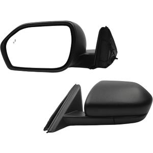 Dasbecan Left Driver Side Mirror Compatible with Ford Explorer 2020-2025 Heated Manual Fold Power Glass W/Blind Spot Door Mirror Replaces LB5Z17683XB FO1320673 (7PINS)
