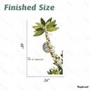 Tree Wall Sticker for Living Room Book Tree with Sloth Wall Decal Stickers Peel and Stick Wall Art Home Decor Wall Stickers for Library Nursery Classroom Preschool Bedroom (Stick on the Right)