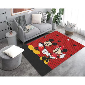 PooBa Cute Mouse Area Rug Cartoon Anime Popular Rug Movie Cartoon Character Carpet for Livingroom Child Room Bedroom Playroom Home Decor Floor Mat 5' x 7'