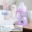 MAM Trainer Sippy Cup for Toddlers 1-3, 8 oz. Transition Drinking Cup with Extra-Soft Spout, Spill-Free Nipple, and Non-Slip Handles, for boys 4+ Months, 2 Count (Blue)