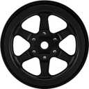 INJORA 1.3 Aluminium Beadlock Wheel Rims - Negative Offset -4.05mm for TRX4M SCX24 Upgrade 1/24 1/18 RC Crawler Car(Black)