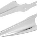 Front Fork Mount Wind Deflectors Windshield Fit for Harley Touring Street Glide Electra Glide Road King CVO FLHT FLHR FLHX 1995-2023 Chrome