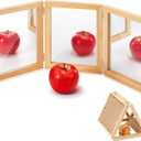 Threehoney Montessori Mirror Reggio Emilia Classroom Materials Education Foldable Safe Acrylic 3 Panels Unbreakable Mirror for Home School