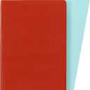 Moleskine Volant Journal, Large, Ruled, Coral Orange/Aquamarine Blue (5 x 8.25)