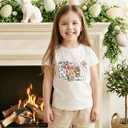 Boys Easter Shirt for Toddler Girls Kids Easter T-Shirts Tops Funny Bunny Graphic Tee Short Sleeve 2-8Y (He is Risen Matthew 28:6)