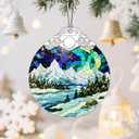 Mountain Landscape Christmas Ornaments: Christmas Tree Ornaments, Holiday Decor for Mountaineer, Stocking Stuffers, Gift Ideas, Xmas Gifts & Gifts for Nature Lover