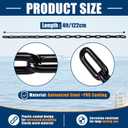 Hicarer 2 Pcs PVC Coated Boat Anchor Chain