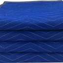 Uboxes Pro Economy Moving Blankets (4 Pack) 35lbs/doz 2.92lb/ea 72"x80" Blue