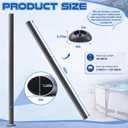 Vertical Pool Leg and Caps Replacement Oval Frame Support Bar Compatible with Coleman Power Steel 18ft x 48in Above Ground Swimming Pools 2022-24 Models