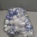 87ct Christmas Ball Ornaments Set Shatterproof Seasonal Hanging Decorations with Reusable Hand-held Gift Package for Xmas Tree Holiday Party and Home Decor, Airy Blue