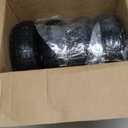 AR-PRO (4-Pack) 10-Inch Solid Rubber Tire Wheels - Replacement 4.10/3.50-4" Flat Free Tire with 5/8" Bearings, 2.2" Offset Hub - Perfect for Lawn Garden Cart, Hand Truck, Wheelbarrow, Utility Cart (Silver)