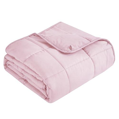 Topcee Weighted Blanket for Adults (15 lbs, 60" x 80") Queen Size Soft Cooling Heavy Blanket Sleeping, Apply to 130-160 lbs Body, Thick Breathable Blanket with Glass Bead, Easy Care