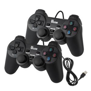 Umierke Wired USB Game Controller for Windows PC/Raspberry Pi, Dual Vibration Gaming Joystick, Gamepad for Laptop Desktop (Windows 11/10/8/7) & Steam/Roblox/RetroPie/RecalBox