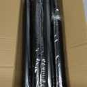 Tension Curtain Rod, Extra Long Outdoor Curtain Rod 43-100 Inch Adjustable, 1.1 Inch Diameter Thick Heavy Duty Black Shower Curtain Rod, Stainless Steel Shower Rod for Bathroom No Drilling, No Rust