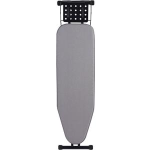 Deluxe Ironing Board with Heat Resistant Cover and Thicken Felt Pad, Heavy Sturdy Legs,Full Size Hanger Iron Board,Foldable (L-Grey)