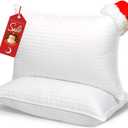 COZSINOOR Bed Pillows for Sleeping Queen Size - Hotel Quality Set of 2 - Breathable Down Alternative Microfiber Filled for Back, Stomach, Side Sleepers, Cooling & Skin-Friendly