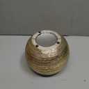 Gold Ceramic Flower Vase Home Decor Vase Centerpieces Vases Metallic Round Bowl Vases for Living Room,Bedroom,Kitchen,Countertop
