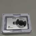 Digital Camera, Autofocus UHD 4K 50MP Vlogging Camera for Photography with 32GB SD Card, 16X Zoom, Anti-Shake, Portable YouTube Compact Point and Shoot Digital Cameras for Kids Teens Adult Beginner (Silver)