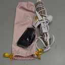 Dual-Voltage Curling Iron: 110V-240V 1 1/2 Inch Ceramic Wide Barrel 2-in-1 Curling Iron for Chin Length Hair - Europe Travel for Soft Curls with Clamp (Gold)