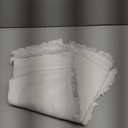 MIULEE Decorative Throw Pillow Covers Neutral Linen Fringe Throw Pillows Set of 2 White Boho Farmhouse Cushion Covers with Tassels for Couch Sofa Bed Living Room Spring Home Decor 20x20 Inch