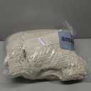 H.VERSAILTEX 3 Piece Thick Striped Bath Rugs Set for Bathroom Non Slip Soft Absorbent Bath Mat for Tub, Shower and Toilet(17''x24''+20''x32''+20''x24'' U-Shaped, Ivory)