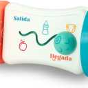 BEB FUERTE By Robin Arzn - Marathon Maze 2-in-1 Activity Mirror Baby Activity Center Sensory Toys Workout Bilingual and Toddler Gifts for Ages 3 Months Up,Orange & Blue Maze Activity Mirror,Medium