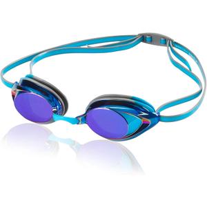 Speedo Unisex-Adult Swim Goggles Mirrored Vanquisher 2.0 (Horizon Blue)