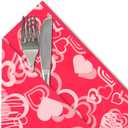 2 x Gatherfun Valentines Party Disposable Napkins Heart Love Paper Napkins for Valentine's, Weddings, Engagements, Anniversaries, Bridal Showers, Birthday Party Supplies 3-Ply 50 Pack