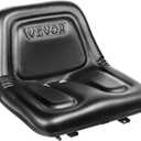 VEVOR Universal Tracor Seat, Lawn Mower Seat with Micro Switch and Drainage Holes, 6.3-11.8 inch Extended Slot Tractor Seat for Tractor Loader Excavator