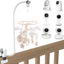 Baby Monitor Mount, 26 Inch Universal Camera Clip for VTech/Infant Optics/Hellobaby/Momcozy/ANMEATE/Motorola and Most Cameras with 1/4'' Screw or Flat Base from 2.2-3.9''