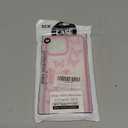 Yeddabox Compatible for iPhone 14 Pro Case Butterfly Cute Phone Case Transparent Full Camera Protection Soft TPU Shockproof Cover for Women Girls - Pink