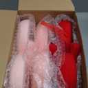 6 Pcs Large Heart Ornaments for Valentines 10'' 3D Glitter Heart Hanging Ornament for Tree Wreath Door Home Window Valentine's Day Wedding Holiday Decor(Red and Pink,Flocked)