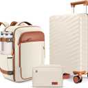 3 Piece Luggage Set with Travel Backpack, 20 PC Hardside Suitcase with Spinner Wheels, Flight Approved Carry On Luggage with YKK Zippers & TSA Lock