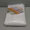 AmazerBath Extra Long Shower Curtain 96 Inches Long, Waffle Shower Curtain White Extra Long, Fabric Shower Curtains for Bathroom, Heavy Duty 240G Waffle Textured, 72x96 Inches