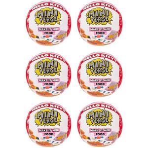 MGA's Miniverse Make It Mini Food Hello Kitty (5 Pack), Mini Collectibles, Sanrio, Mystery Blind Packaging, DIY, Crafts, Resin Play, Replica Food, Novelty, NOT Edible, 8+