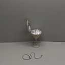 Women Goblet Rhinestone Evening Bag Cocktail Cup Diamond Clutch Funny Crystal Prom Handbag Wedding Purse for Party (Silver)