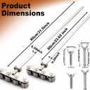 2 Pack Positioning Calipers for Precise Measurement, 23.6 Inch and 31.5 Inch Positioning Calipers for Circular Saw, Adjustable Guide Rail for Woodworking Positioning Cutting (Four-Axis)