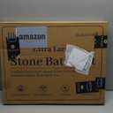 Jiloma Stone Bath Mat Diatomaceous Earth Shower Mat Non-Slip Super Absorbent Bathroom Floor Mat Quick Drying Natural Easy to Clean(31.5* 20 Grey)