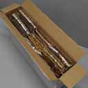 Nervure 300PCS Gold Hammered Plastic Silverware - Heavy Duty Plastic Cutlery - Gold Disposable Utensils Includes 100 Forks, 100 Knives, 100 Spoons Perfect for Wedding & Party