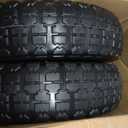 12'' Flat Free Tires Rubber Replacement Solid Tire and Wheel Assemblies for Hand Trucks Garden Cart Wheelbarrow - 3.5Wide Polyurethane Tires 2.1 Hub with 5/8 Inch Axle Borehole (410/350-6), 12 inches Black