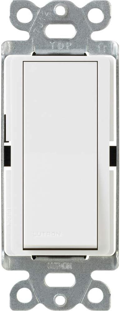 Lutron Claro 15 Amp Single-Pole Paddle Switch, CA-1PS-WH, White
