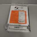 Clear Plastic Deposit Bags 9"x12" | Secure Bank Deposits, Cash Handling or Safe Currency Transportation | Sequential Barcodes | Tamper-Evident | Tear-Off Receipt for Security | 100-Pack