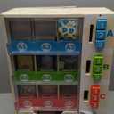 Melissa & Doug Sort-Stock-Select Wooden Vending Machine Toy with Play Food, Mini Vending Machine Toys & Play Money, Preschool Toys for Kids Ages 3+