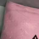 Dynamene Fabric Shower Curtain with Snap in Liner, Pink Waffle Hotel Shower Curtains for Bathroom, Washable Waterproof Cloth Shower Curtain Liner Set with Plastic Hook, Mesh Top Window, 72x72, Pink